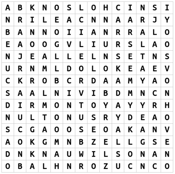 Newman Teacher Word Search